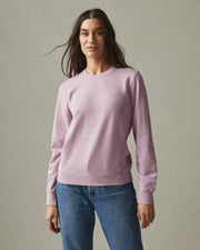 women's french terry crew sweatshirt